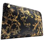 Vivienne Westwood Vivienne Westwood ba блокировка общий рисунок кожа клатч сумка черный Gold o-b Zip День отца лето подарок прекрасный товар 