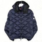 MONCLER モンクレール ダウンジャケット MORANDIERES モランデレス フード 腕ワッペン キルティング メンズ ネイビー M相当 サイズ2