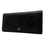 dunhill ダンヒル ベルグレイヴ オプティカル 長財布 ロゴ 大容量 多収納 ビジネス 小銭入れあり 高級感 ブラック エンボス レザー
