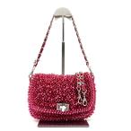 ANTEPRIMA アンテプリマ ルッケット 2way ショルダーバッグ フクシアピンク ワイヤー パーティバッグ 冠婚葬祭 チェーン レディース