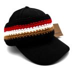 ショッピングBURBERRY 未使用タグ付き・現行品 BURBERRY バーバリー ベースボールキャップ ストライプニット Lサイズ 56cm メンズ ブラック 黒 8052498 おしゃれ