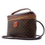  Celine CELINE Macadam Trio mf2way vanity сумка на плечо ручная сумочка PVC кожа Brown осень .. Halloween line приятный подарок 