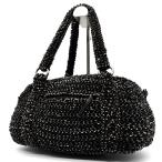 ANTEPRIMA アンテプリマ レディース ハンドバッグ ミニボストンバッグ ワイヤー 肩掛け可 ラメ ブラック 黒