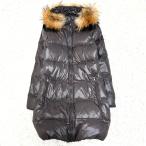 ショッピングデュベティカ DUVETICA デュベティカ KAPPA カッパー 2way ファー ダウンコート ロング マキシ丈 美シルエット レディース M相当 パープル