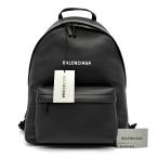 BALENCIAGA バレンシアガ エブリデイ バックパック リュック レザー ロゴ ユニセックス ブラック