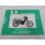 KLR650 список запасных частей Kawasaki стандартный б/у мотоцикл сервисная книжка KL650-A1 KL650-A2 обслуживание . годится LJ техосмотр "shaken" каталог запчастей сервисная книжка 12