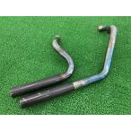 FXDL1580 muffler неоригинальный б/у мотоцикл детали в единственном экземпляре Short Schott черный O2 сенсор дыра есть нехватка товара редкий товар Cy