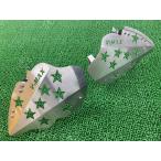 V-MAX колено рукоятка plate левый правый серебряный неоригинальный б/у мотоцикл детали 1998 год снимать колено рукоятка защита серебряный звезда крепление, опора koke царапина нет 99