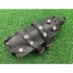 ハーレー エマージェンシーガソリンタンク 社外 中古 バイク 部品 携行缶 ホルダー 本革 レザー 887ml チョッパー