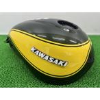 Z900RS бак . зеленый / желтый Kawasaki оригинальный б/у ZR900K желтый мяч обычный топливный бак топливный бак эмблема вмятина нет sA