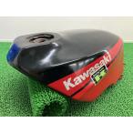 GPZ400R бак чёрный / красный Kawasaki оригинальный б/у мотоцикл детали ZX400D топливный бак топливный бак восстановление материалы . краска материалы .koke царапина нет редкий подлинная вещь tS