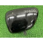 W400 боковая крышка левый чёрный Kawasaki оригинальный б/у мотоцикл детали EJ400A W650 W800 тоже боковой обтекатель восстановление материалы . краска материалы .koke царапина нет Cs