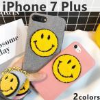 iPhone7Plus スマイル ワッペン ニコちゃん ケース SMILE アイフォン7 Plis アイホン7 プラス カバー スマホケース プレゼント