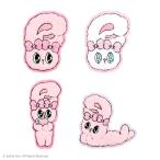 ショッピングモコモコ エスターバニー　モコモコ刺繍ステッカー　ティーズファクトリー