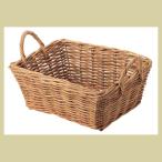 まとめ買い特価18P『紅ラタン』四角タイプ（両手持ち）「47×35×19cm」（ヌード）