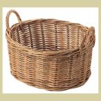 まとめ買い特価10P『紅ラタン』楕円タイプ（両手持ち）「47×35×22cm」（ヌード）