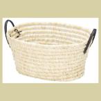 『メイズ』楕円タイプバスケット（両手持ち）「44×32×21cm」（ヌード）