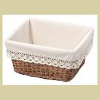 『芒草』布付きの四角タイプ「34.5×30.5×17.5cm」（レース）