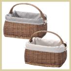 『スモーク煮柳』布付きの四角タイプバスケット「37×25×20cm」（片手持ち）／２種類
