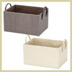 まとめ買い特価18P『ペーパー』布付き四角タイプ収納ケース「36×26×20cm」（両手持ち・シンプル）／２種類
