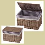 『煮柳』蓋・布付き収納の四角タイプ２Ｐセット（ギンガムチェック）／Ａ