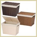 まとめ買い特価16P『ペーパー』蓋・布付きの四角タイプ収納「38×25×27cm」／３種類