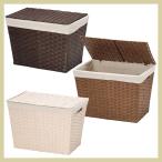 まとめ買い特価12P『ペーパー』蓋・布付きの四角タイプ収納「44×31×32cm」／３種類