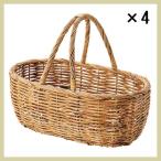 <4 шт. комплект >[alarog] овальный корзина ( одна сторона в наличии )[49×29×19cm] mts-16-11