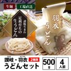 足利育ちの讃岐風うどん 羽衣うどん セット 4人前 500g 生うどん