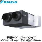 VAM25KYCS ダイキン 業務用換気機器 全熱交換器ユニット ベンティエール 天井埋込ダクト形 標準 250立方メートル/hタイプ 単相100V用 CO2センサー付きシリーズ