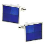 Yahoo! Yahoo!ショッピング(ヤフー ショッピング)カフス スクエア 4ブロック ブルーグラデーション カフリンクス カフリンクス メンズ カフスリンクス Cuffs セット 人気 彼氏 プレゼント 付け方 ビジネス 結婚