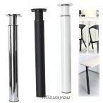  тяжелый эластичный ножек настройка возможный длина 71-110cm стол ножек узкий Space ( маленький стол 60mm металл сталь. складной. пара белый 