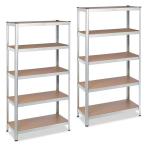  открытый полка 5 уровень steel полки стальная стойка открытый подставка место хранения полки место хранения подставка полки место хранения место хранения верстак выдерживаемая нагрузка 150kg DIY инструмент модный 