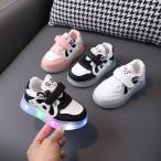  светится обувь Kids спортивные туфли Panda рисунок светится обувь baby / ребенок обувь мужчина девочка текстильная застёжка симпатичный модный спортивная обувь пинетки выход . легко 