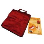 つむぎ織り和装バック「エンジ色」