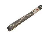 正絹帯締め「グレー色の地にアイボリ...