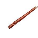 正絹帯締め「真朱色にサーモンピンク...