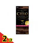 白髪染め ヘアカラー くし ジェル ワンプッシュ CIELO シエロ オイルインヘアマニキュア ナチュラルブラウン 1個 2個セット