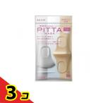 ピッタ・マスク スモール シック PITTA MASK SMALL CHIC 3枚(3色入) ポリウレタン 耳 痛くなりにくい 通気性が良い 洗える メガネ 曇りにくい  3個セット