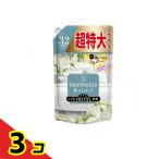 レノアハピネス 夢ふわタッチ 上品で心地よいホワイトティーの香り 1220mL (詰め替え用 超特大サイズ)  3個セット