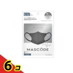 MASCODE マスコード 3Dマスク L 05ダークグレー×ブラック紐 7枚入  6個セット