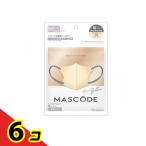 MASCODE マスコード 3Dマスク M 13クリームイエロー×アッシュブルー紐 7枚入  6個セット