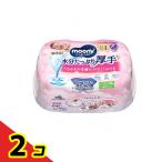 ショッピングムーニー ムーニー おしりふき 水分たっぷり厚手 本体 64枚入  2個セット