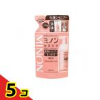 ショッピングミノン ミノン全身シャンプー しっとりタイプ 液体 詰め替え用 380mL  5個セット