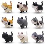 SALUDABLE животное фигурка кошка Capsule игрушка аквариум произведение искусства украшение смешанные товары подарок 9 шт. комплект ( черный )