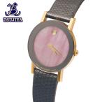 中古AB Movado モバード ミュージアムウォッチ 87-25-855 レディースウォッチ ピンクシェル文字盤 クォーツ 辻屋質店W1574