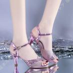 アンクルストラップサンダル 軽量 美脚 レディース ピンヒール ストラップ サンダル 歩きやすい 疲れない 痛くない 春夏 結婚式 大人 セクシー グリッター