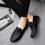 スリッポン黒カジュアルシューズメン...