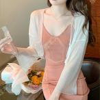 サマーカーディガン シフォン レディース 夏用 ボレロ 夏 長袖 羽織 薄手 アウター シンプル ゆったり ショール ゆったり 大きいサイズ サマーカーディガン