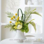 小型 造花 鉢植え フェイクフラワー 花瓶付き テーブル装飾 センターピース デスク 棚 インテリア